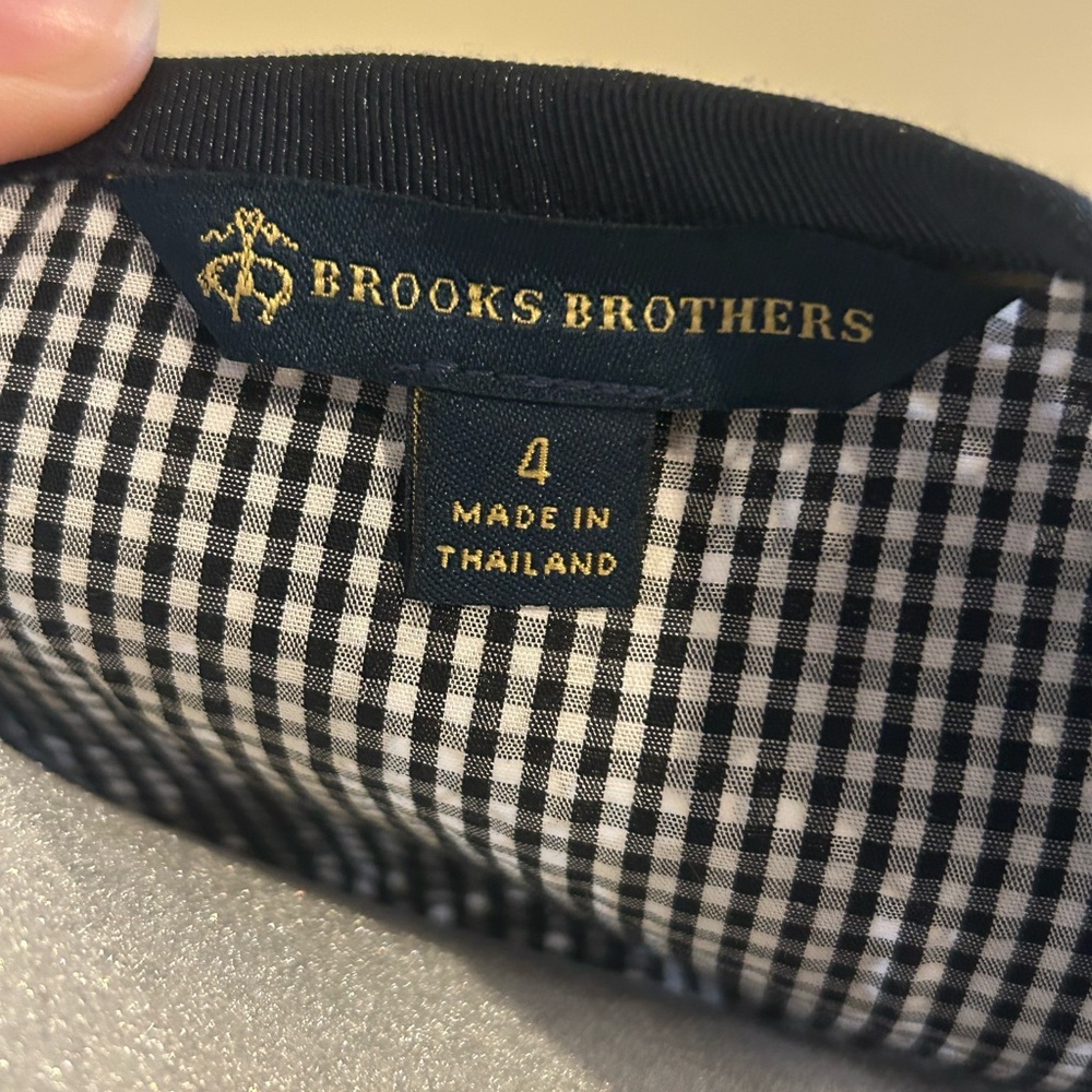 Brooks Brothers Navy and White Midi Sheath Dress - Picture 8 of 12
